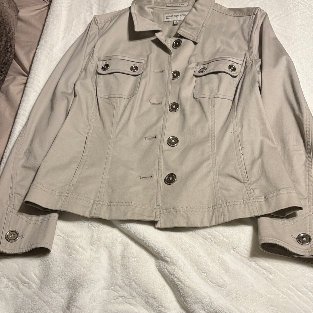Coldwater Creek Light Tan Utility Jacket
